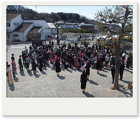 幼稚園での最後のお祈り